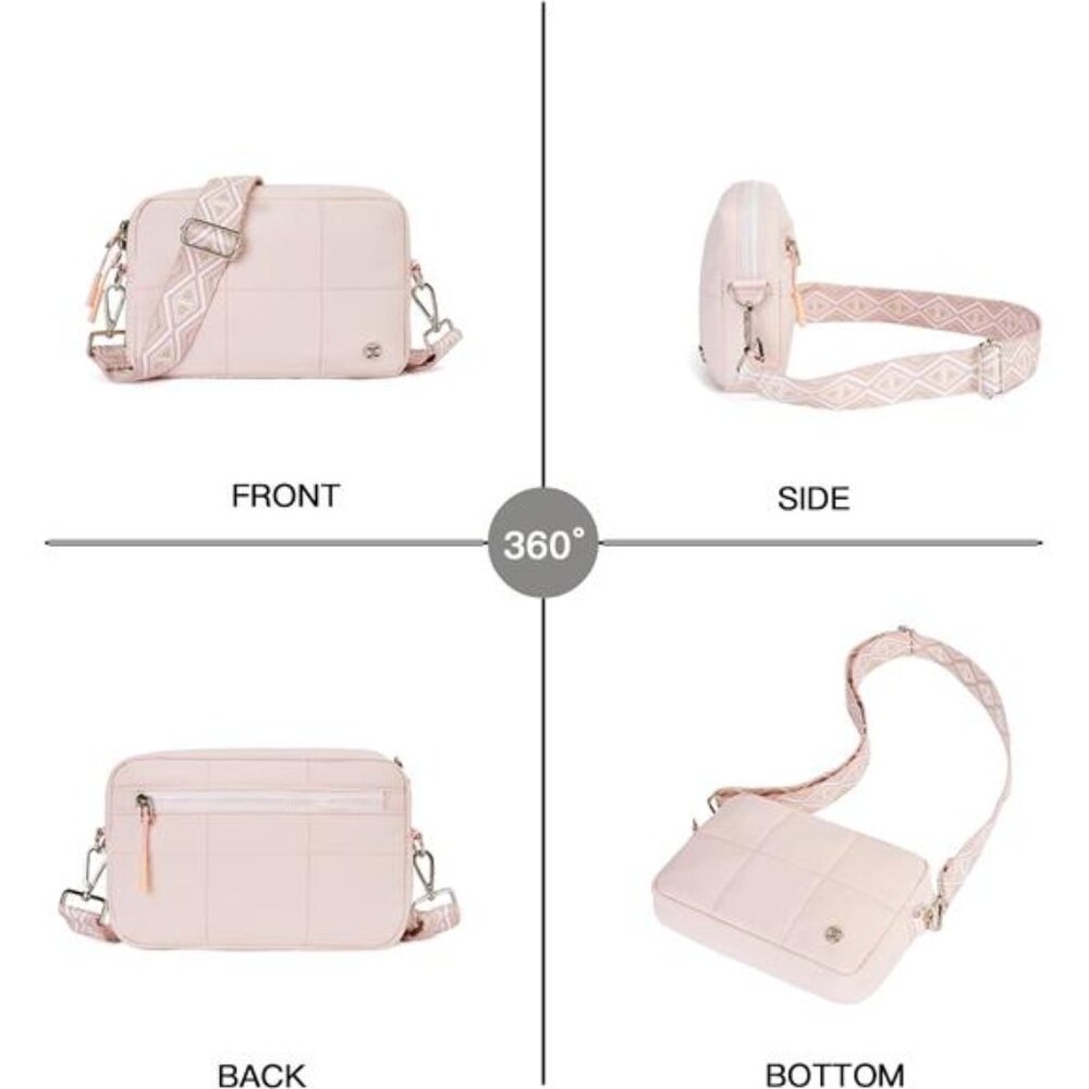 Crossbody Bags for Women Cross Body Purse with Guitar Strap Lightweight - Picture 6 of 6